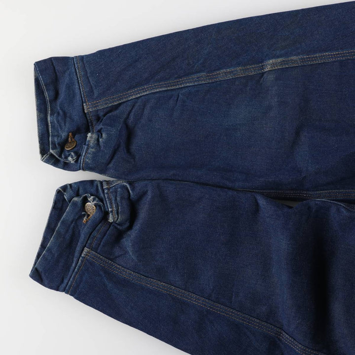 Vintage 90'S Roebucks Bat-Dye Denim Coverall, Men's XXL unclear navy blue type Vintage Second Hand