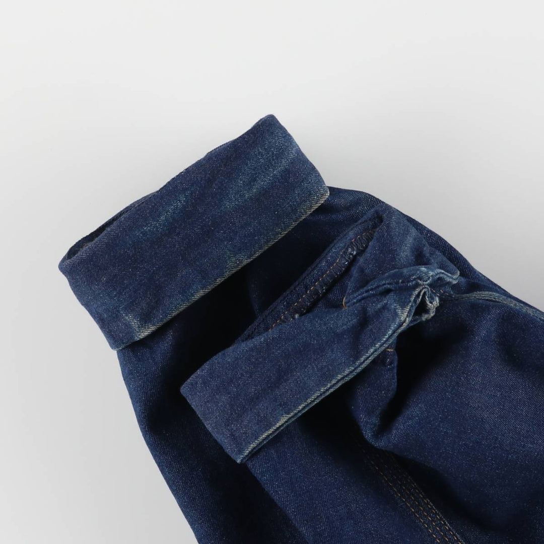 Vintage 90'S Roebucks Bat-Dye Denim Coverall, Men's XXL unclear navy blue type Vintage Second Hand