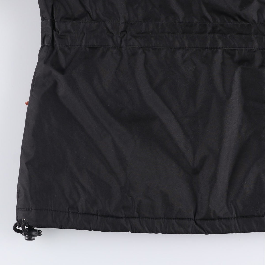 Geographical Norway Flag Pattern Fur-Lined Padded Anorak Parka Puffer Jacket Women's Size Medium polyester black type Vintage Second Hand