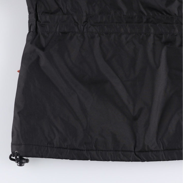 Geographical Norway Flag Pattern Fur-Lined Padded Anorak Parka Puffer Jacket Women's Size Medium polyester black type Vintage Second Hand