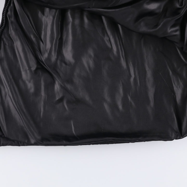 Geographical Norway Flag Pattern Fur-Lined Padded Anorak Parka Puffer Jacket Women's Size Medium polyester black type Vintage Second Hand