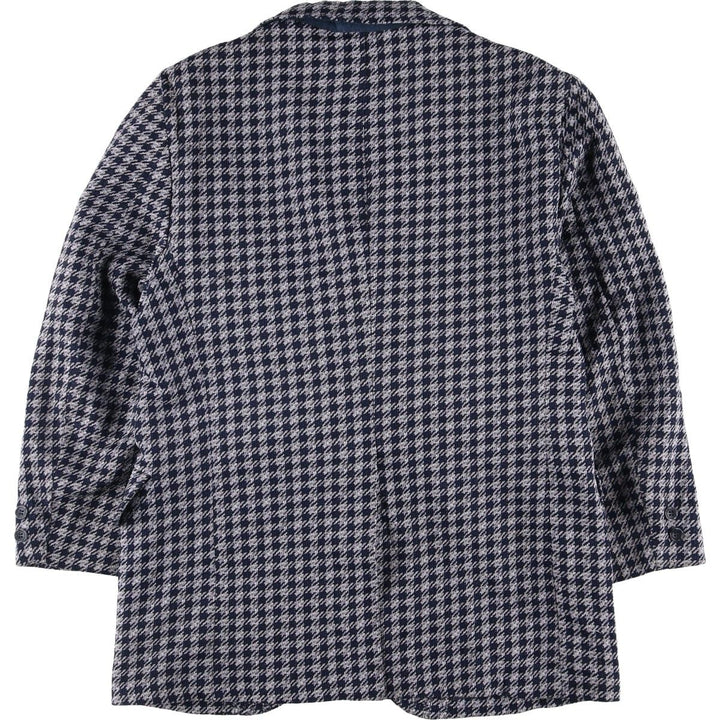 The Denver Houndstooth Pattern Tailored Jacket, Men's Size Small unclear gray type Vintage Second Hand