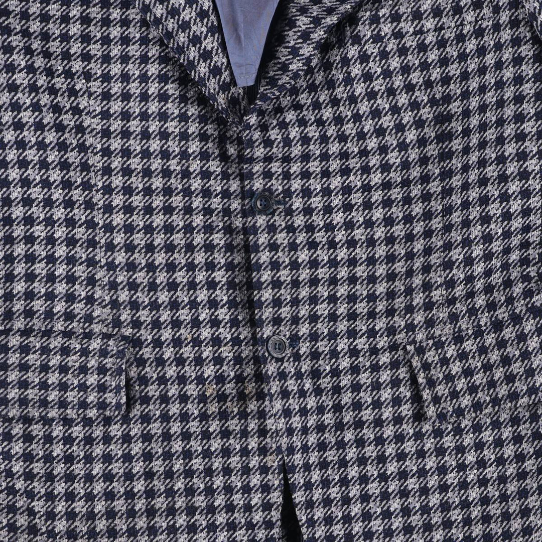 The Denver Houndstooth Pattern Tailored Jacket, Men's Size Small unclear gray type Vintage Second Hand