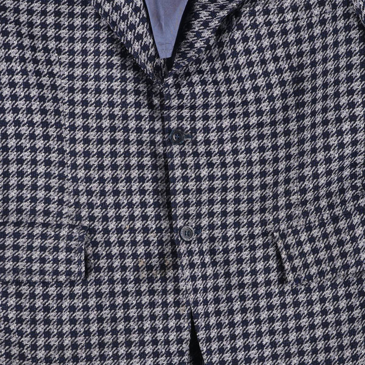 The Denver Houndstooth Pattern Tailored Jacket, Men's Size Small unclear gray type Vintage Second Hand