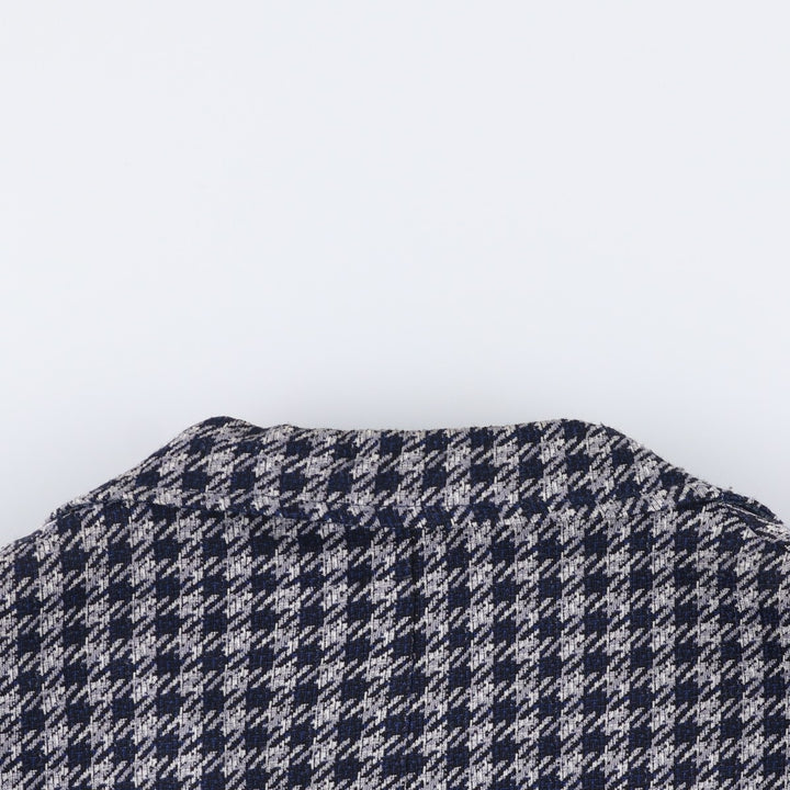 The Denver Houndstooth Pattern Tailored Jacket, Men's Size Small unclear gray type Vintage Second Hand