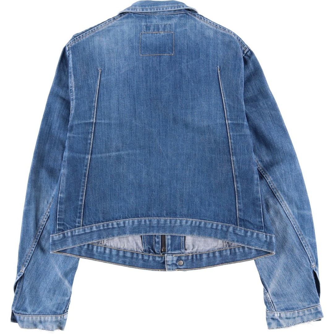 Levi's Engineered Euro Model Denim Zip-Up Jacket, Women's Size L cotton blue type Vintage Second Hand