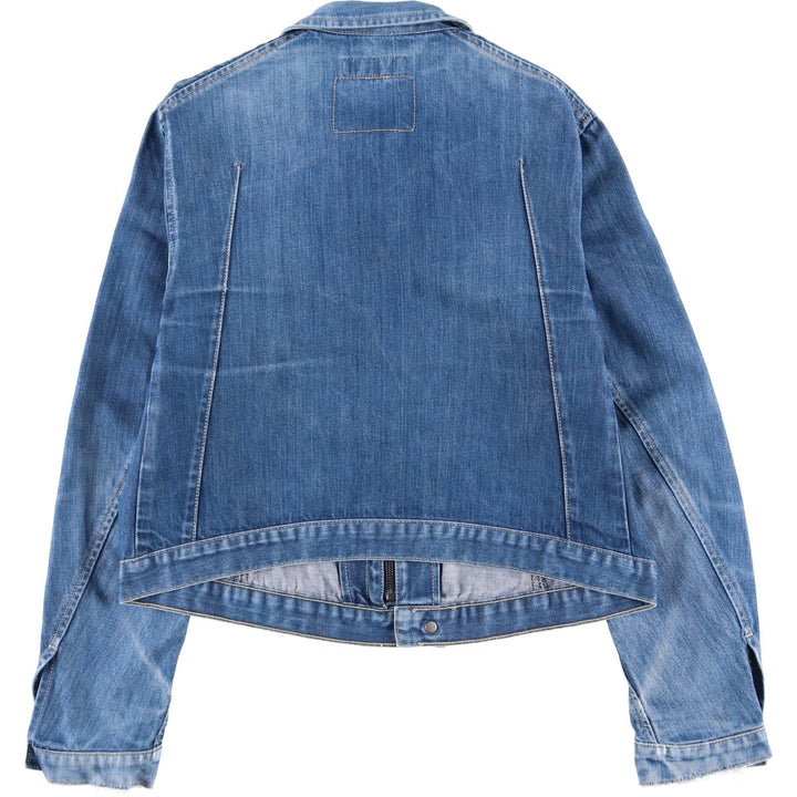 Levi's Engineered Euro Model Denim Zip-Up Jacket, Women's Size L cotton blue type Vintage Second Hand