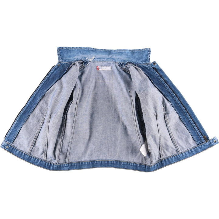Levi's Engineered Euro Model Denim Zip-Up Jacket, Women's Size L cotton blue type Vintage Second Hand