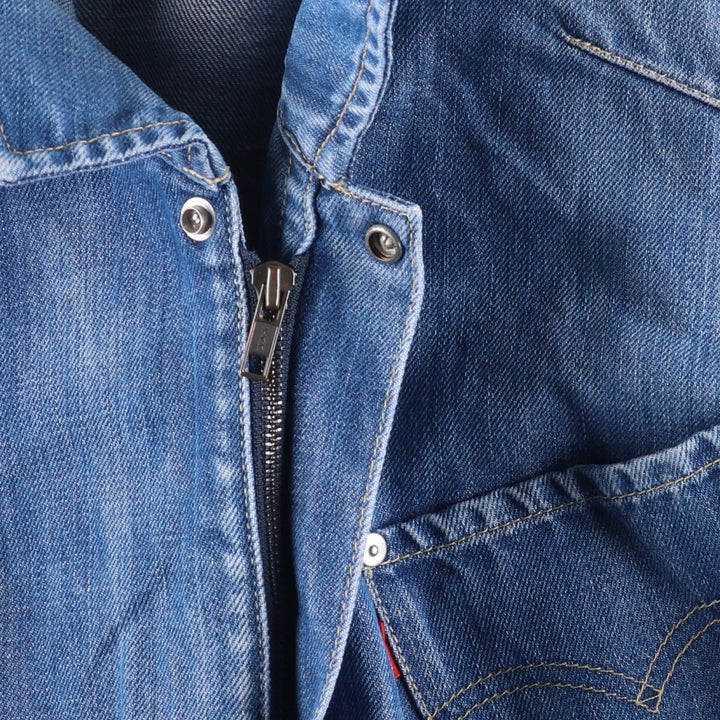 Levi's Engineered Euro Model Denim Zip-Up Jacket, Women's Size L cotton blue type Vintage Second Hand