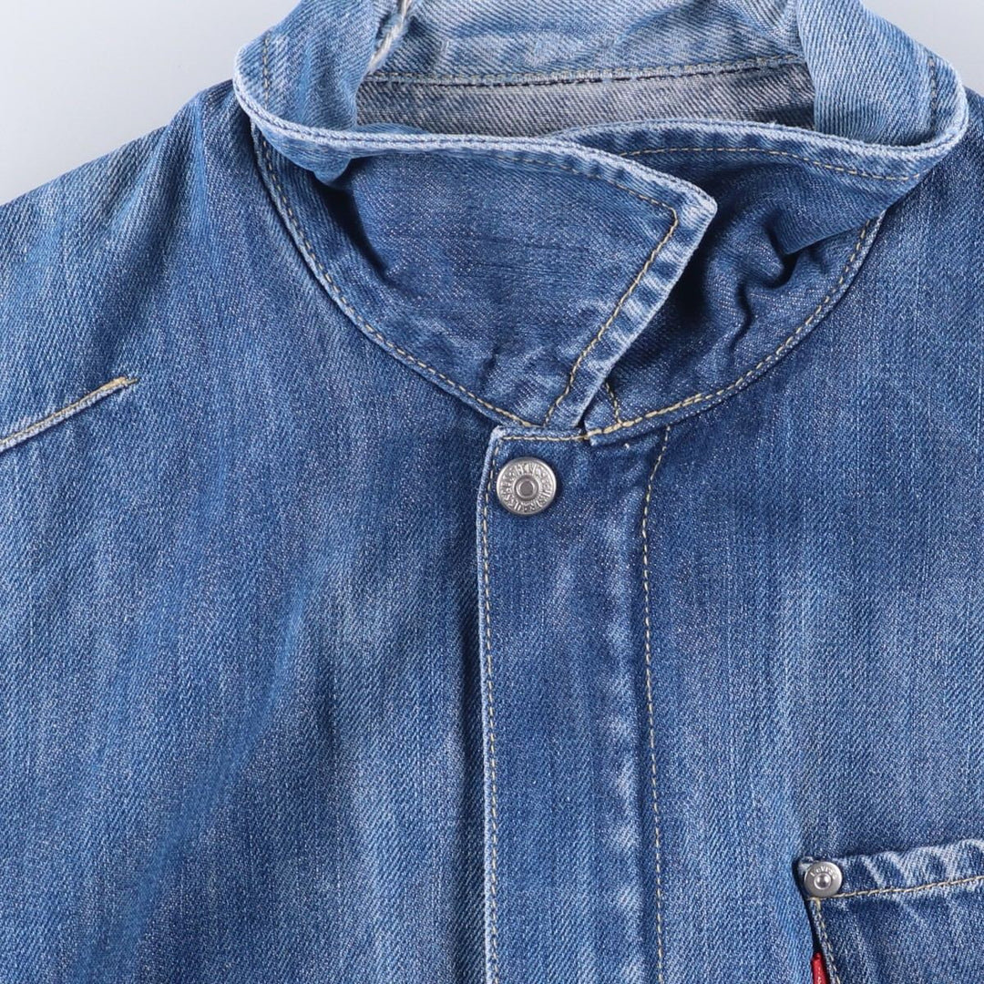 Levi's Engineered Euro Model Denim Zip-Up Jacket, Women's Size L cotton blue type Vintage Second Hand