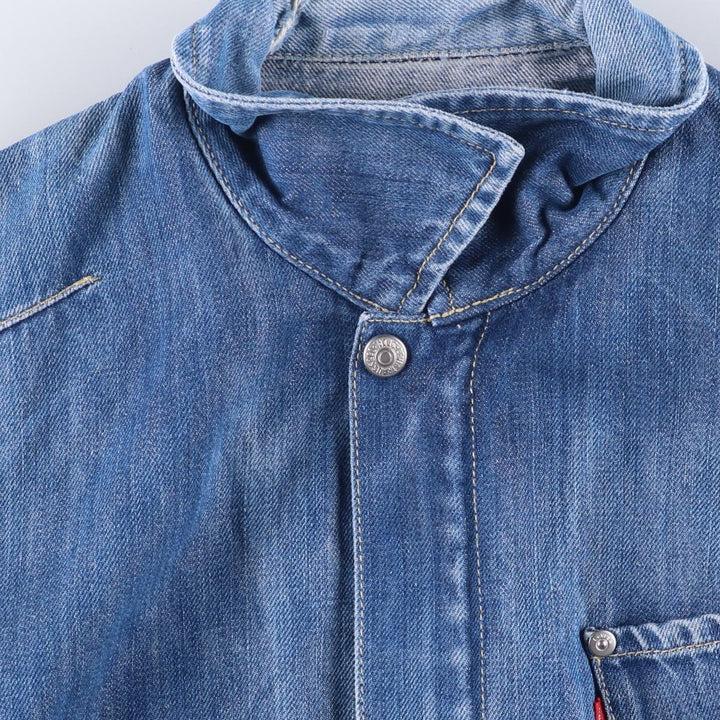 Levi's Engineered Euro Model Denim Zip-Up Jacket, Women's Size L cotton blue type Vintage Second Hand