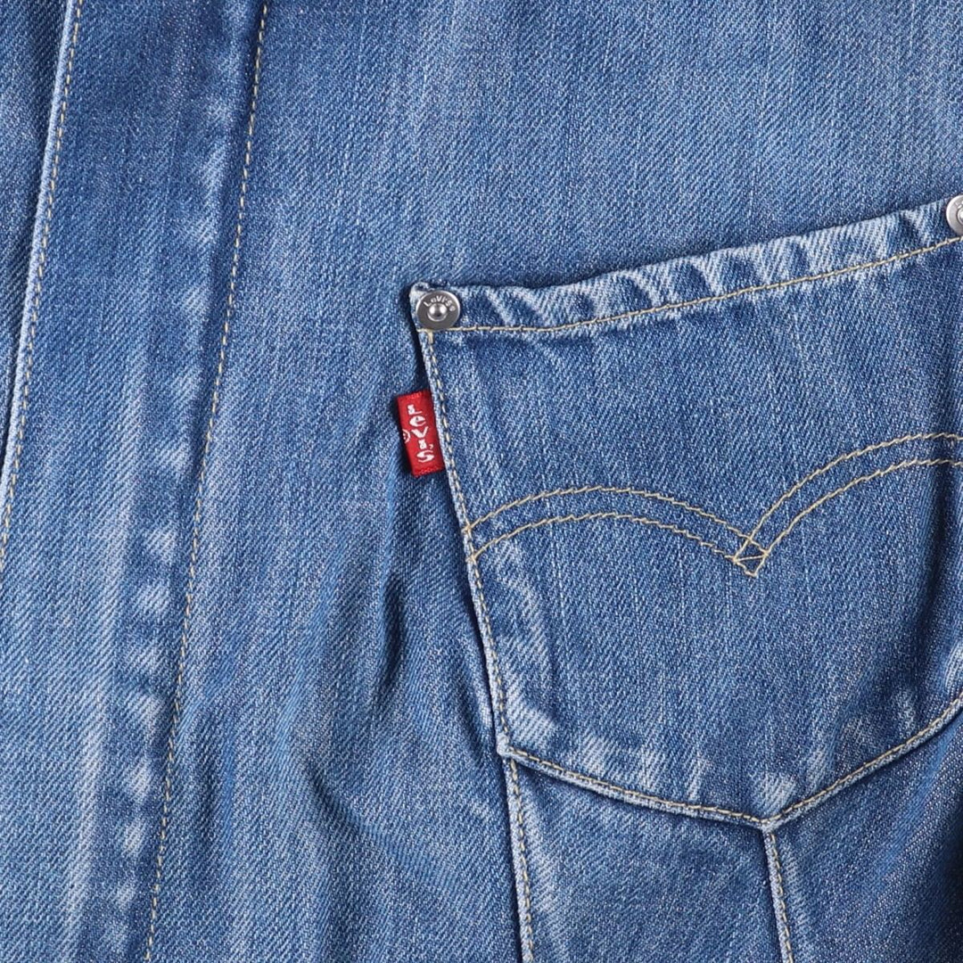 Levi's Engineered Euro Model Denim Zip-Up Jacket, Women's Size L cotton blue type Vintage Second Hand