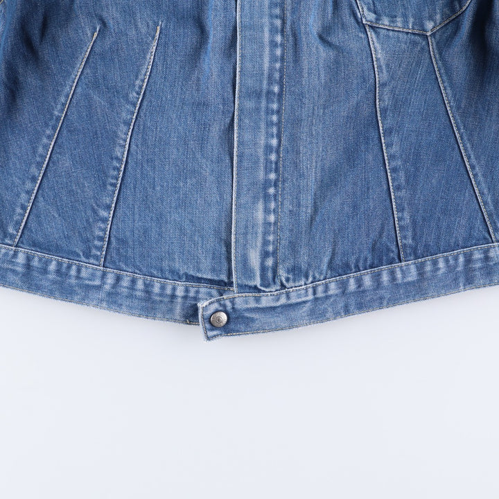 Levi's Engineered Euro Model Denim Zip-Up Jacket, Women's Size L cotton blue type Vintage Second Hand