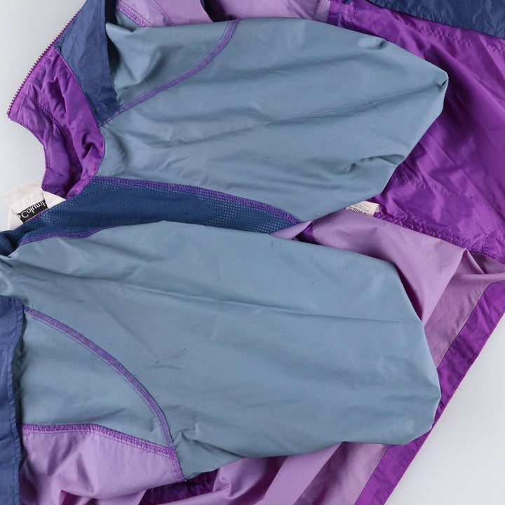 90s-00'S Vintage Columbia PACKABLE Mountain Parka Shell Jacket, Women's Size Medium Nylon purple type Vintage Second Hand
