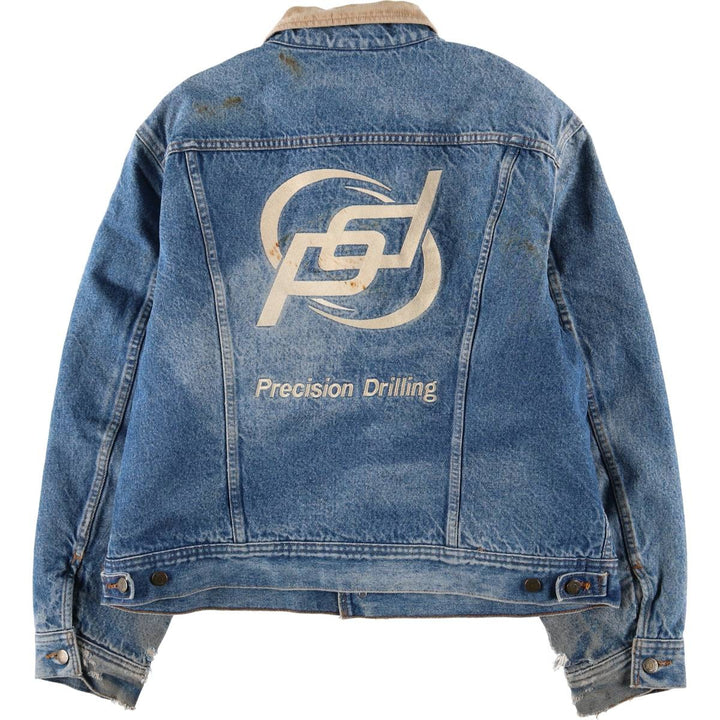 Vintage Mustang Storm Rider denim jacket, made in Canada, men's size XL cotton blue type Vintage Second Hand