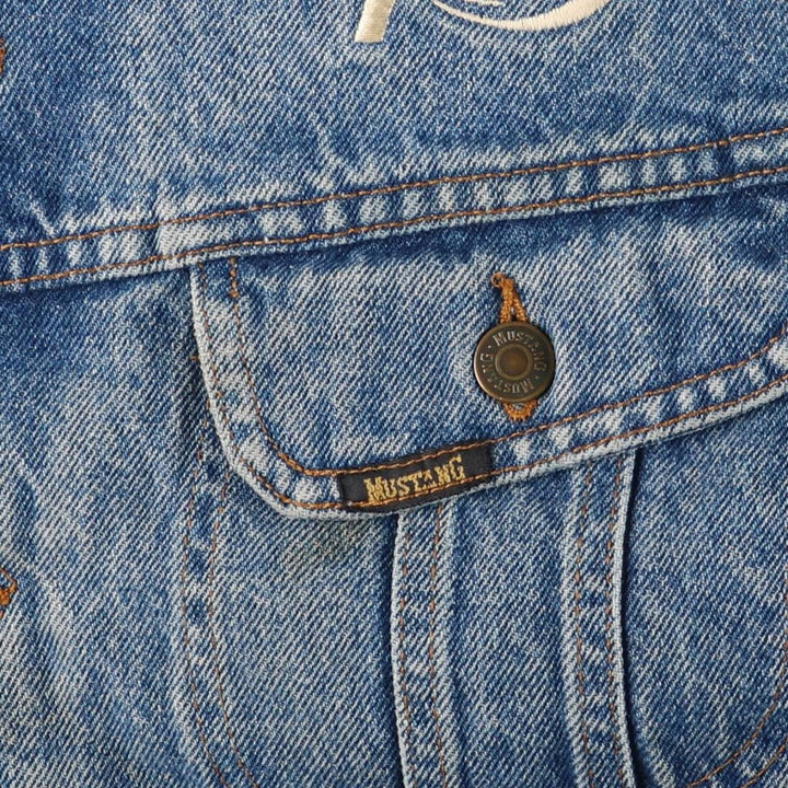Vintage Mustang Storm Rider denim jacket, made in Canada, men's size XL cotton blue type Vintage Second Hand