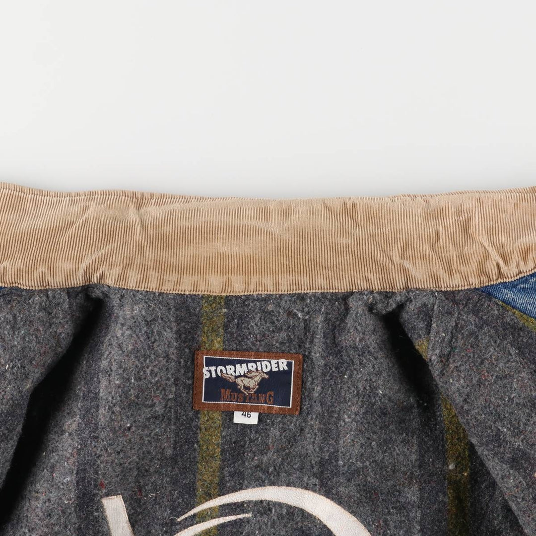 Vintage Mustang Storm Rider denim jacket, made in Canada, men's size XL cotton blue type Vintage Second Hand