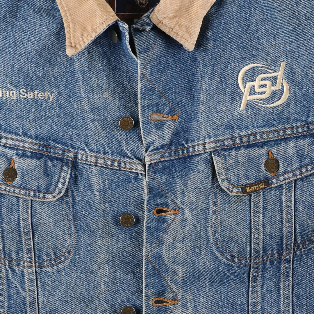Vintage Mustang Storm Rider denim jacket, made in Canada, men's size XL cotton blue type Vintage Second Hand