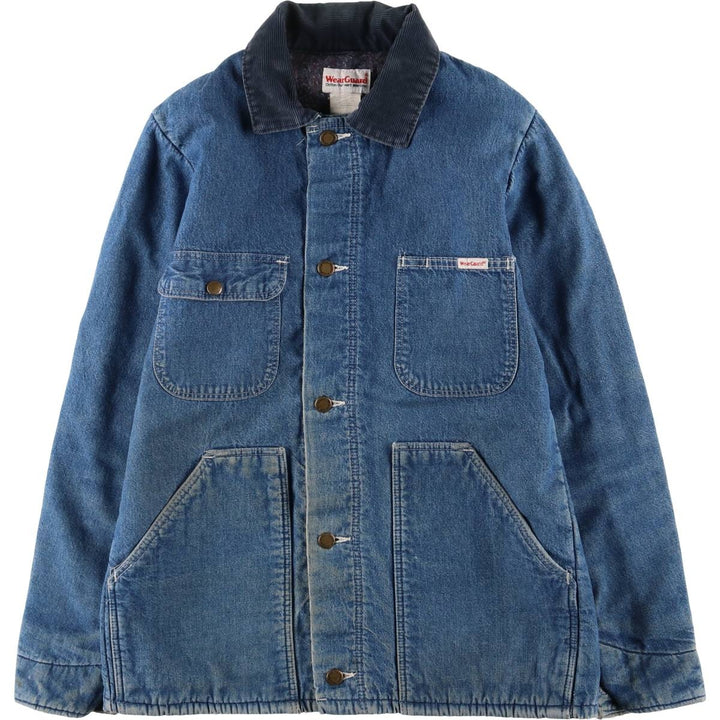 Vintage 1980'S WearGuard denim jacket, made in the USA, size S, men's cotton blue type Vintage Second Hand