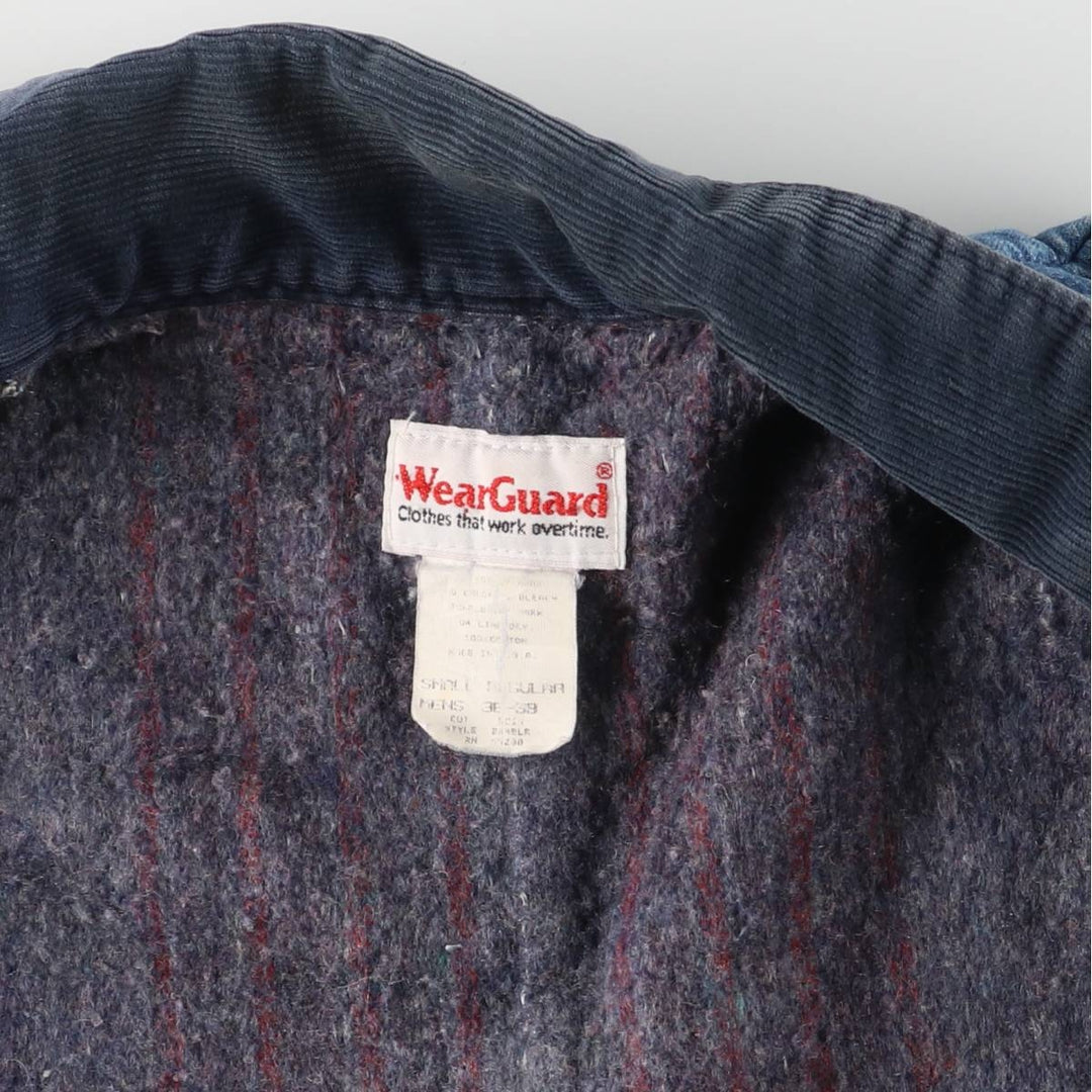 Vintage 1980'S WearGuard denim jacket, made in the USA, size S, men's cotton blue type Vintage Second Hand