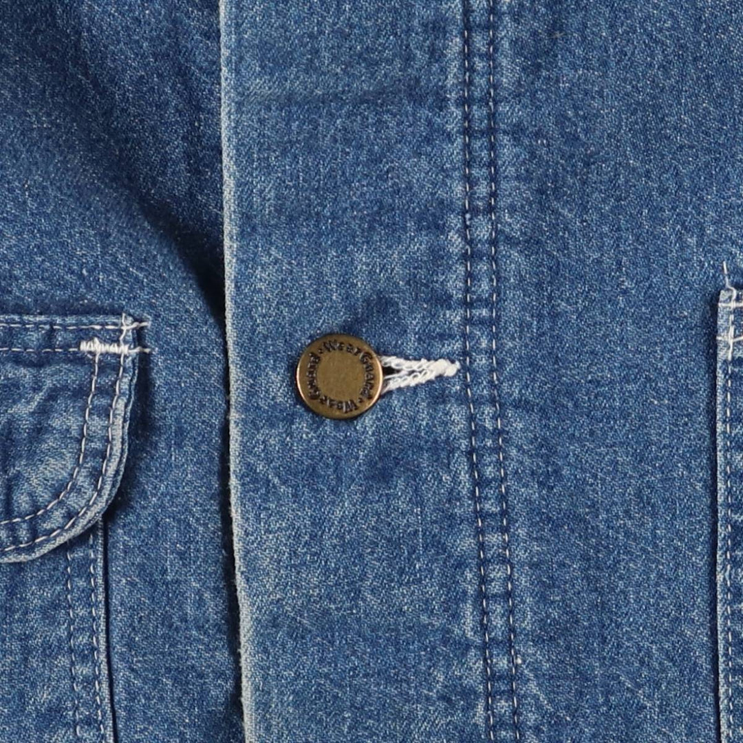 Vintage 1980'S WearGuard denim jacket, made in the USA, size S, men's cotton blue type Vintage Second Hand