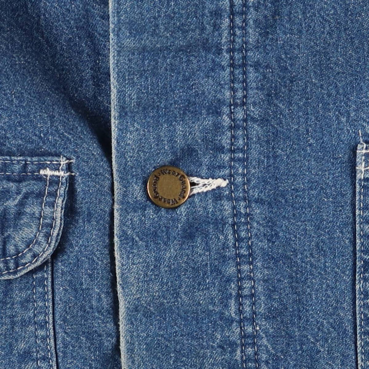 Vintage 1980'S WearGuard denim jacket, made in the USA, size S, men's cotton blue type Vintage Second Hand
