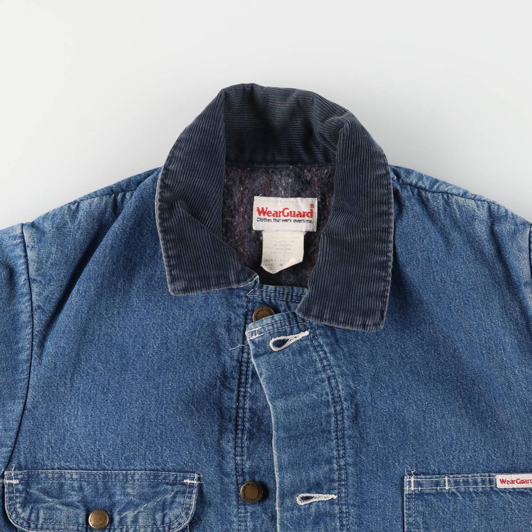 Vintage 1980'S WearGuard denim jacket, made in the USA, size S, men's cotton blue type Vintage Second Hand