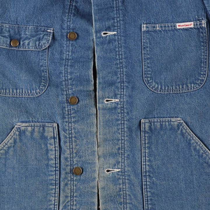 Vintage 1980'S WearGuard denim jacket, made in the USA, size S, men's cotton blue type Vintage Second Hand