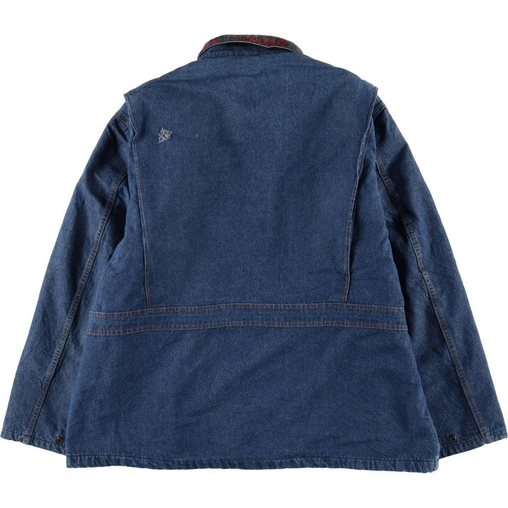 Vintage 1980'S Walls denim coveralls, men's size XXL unclear blue type Vintage Second Hand