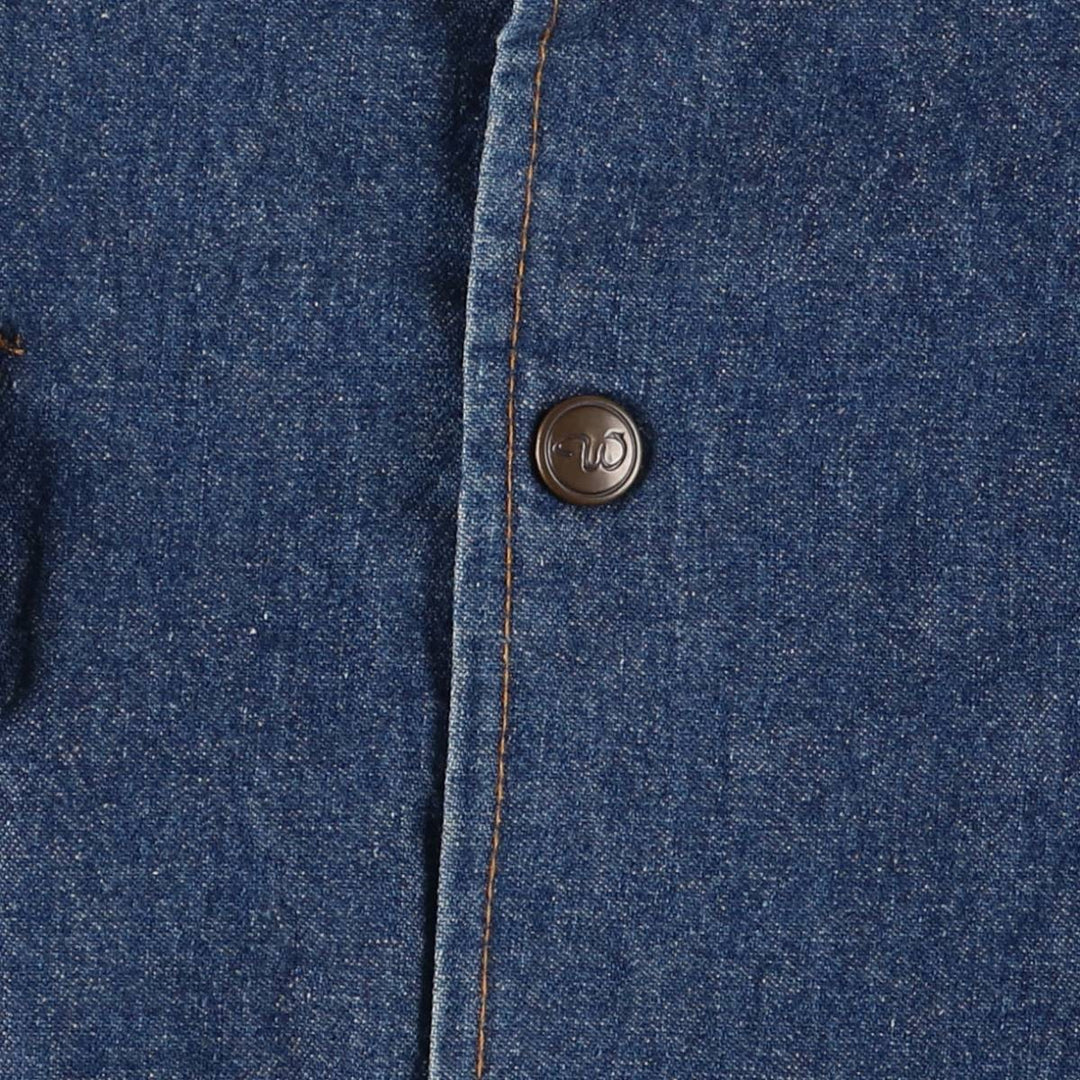 Vintage 1980'S Walls denim coveralls, men's size XXL unclear blue type Vintage Second Hand