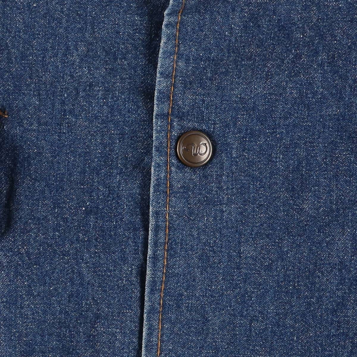 Vintage 1980'S Walls denim coveralls, men's size XXL unclear blue type Vintage Second Hand