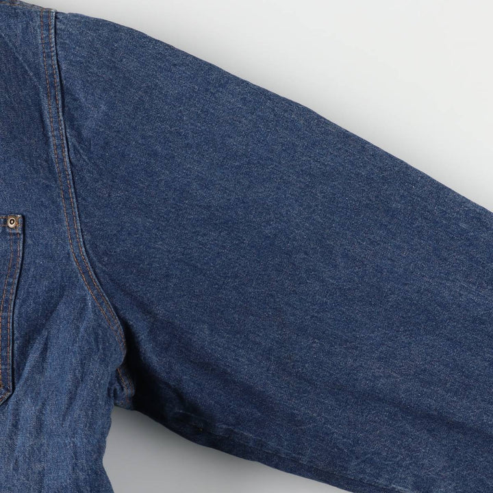 Vintage 1980'S Walls denim coveralls, men's size XXL unclear blue type Vintage Second Hand