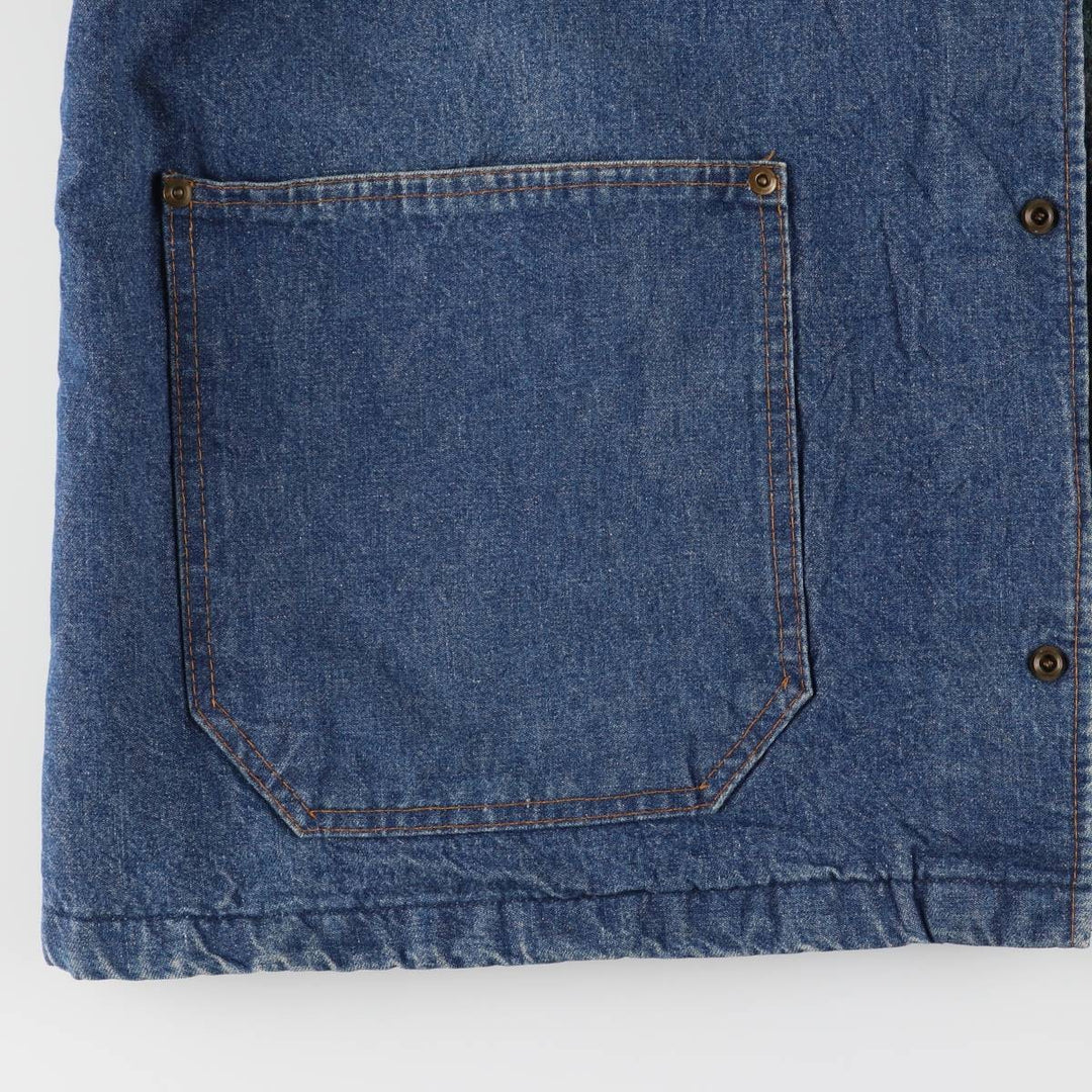 Vintage 1980'S Walls denim coveralls, men's size XXL unclear blue type Vintage Second Hand