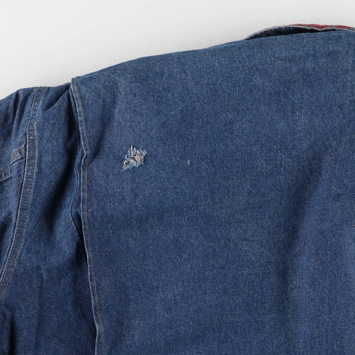 Vintage 1980'S Walls denim coveralls, men's size XXL unclear blue type Vintage Second Hand