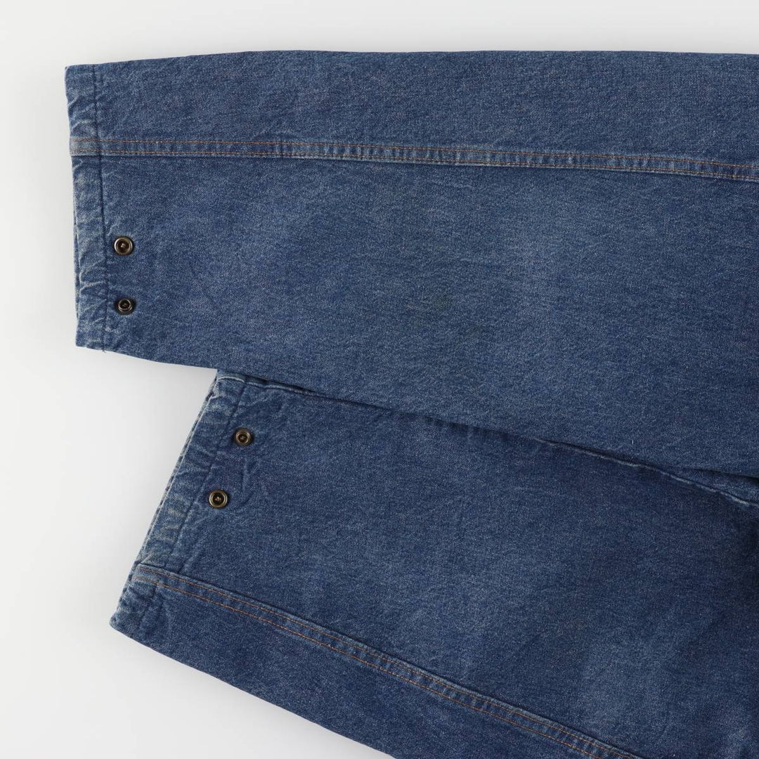 Vintage 1980'S Walls denim coveralls, men's size XXL unclear blue type Vintage Second Hand