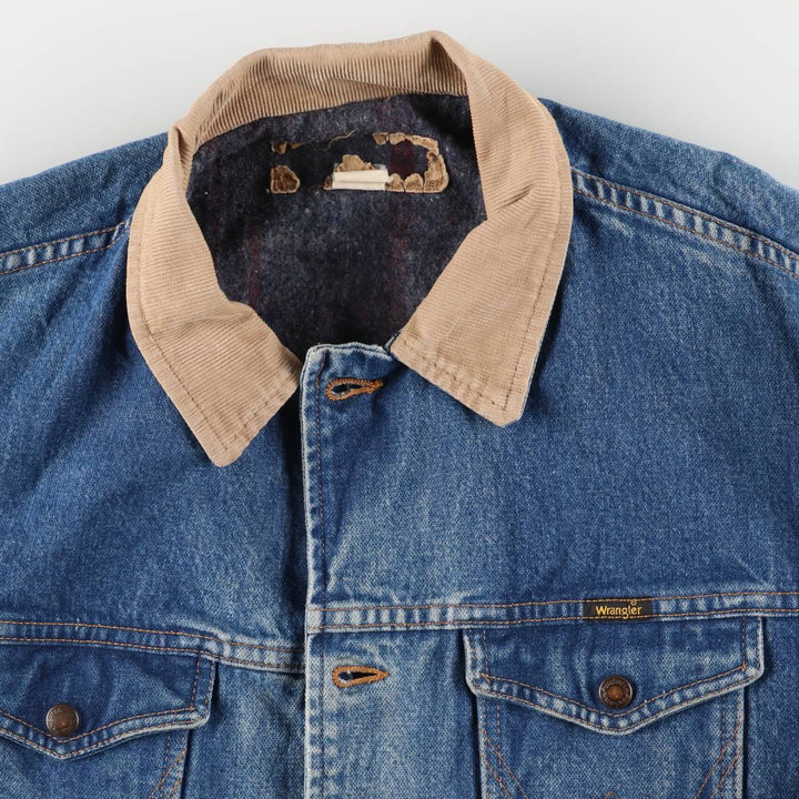 Vintage Wrangler denim jacket, size L, men's size L unclear blue type Vintage Second Hand