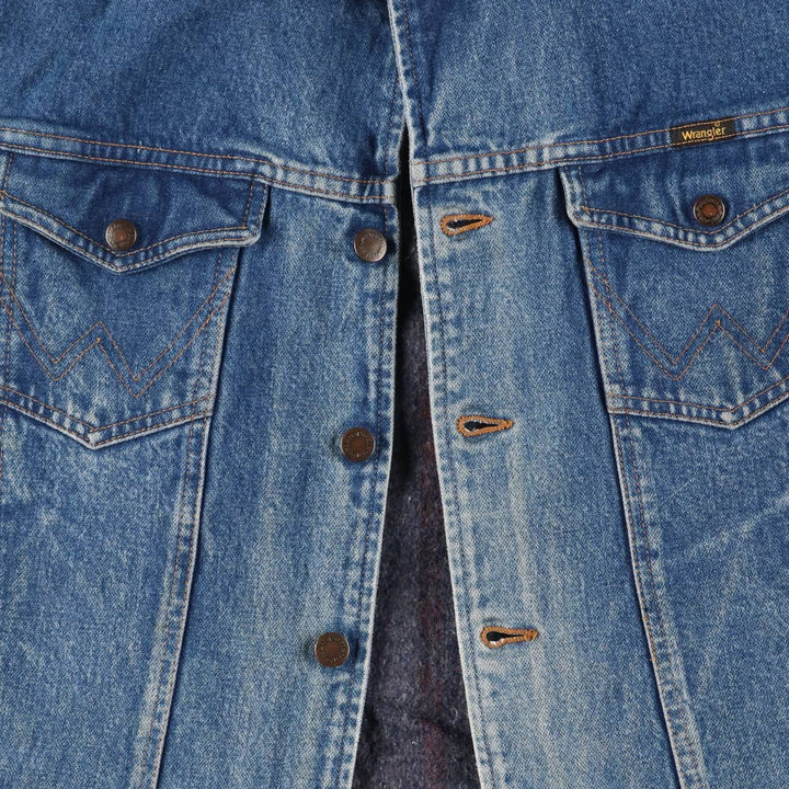 Vintage Wrangler denim jacket, size L, men's size L unclear blue type Vintage Second Hand