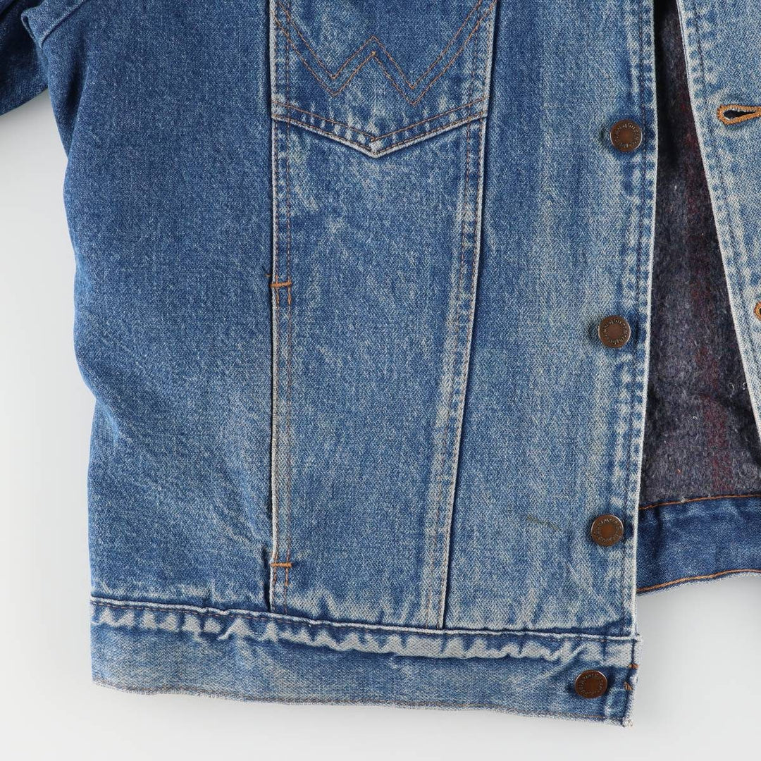 Vintage Wrangler denim jacket, size L, men's size L unclear blue type Vintage Second Hand