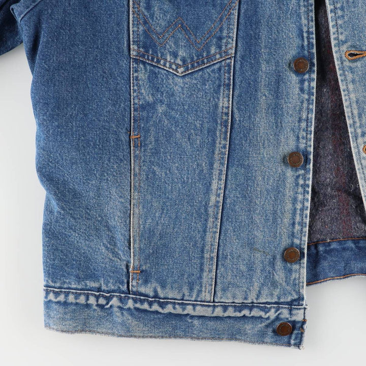 Vintage Wrangler denim jacket, size L, men's size L unclear blue type Vintage Second Hand