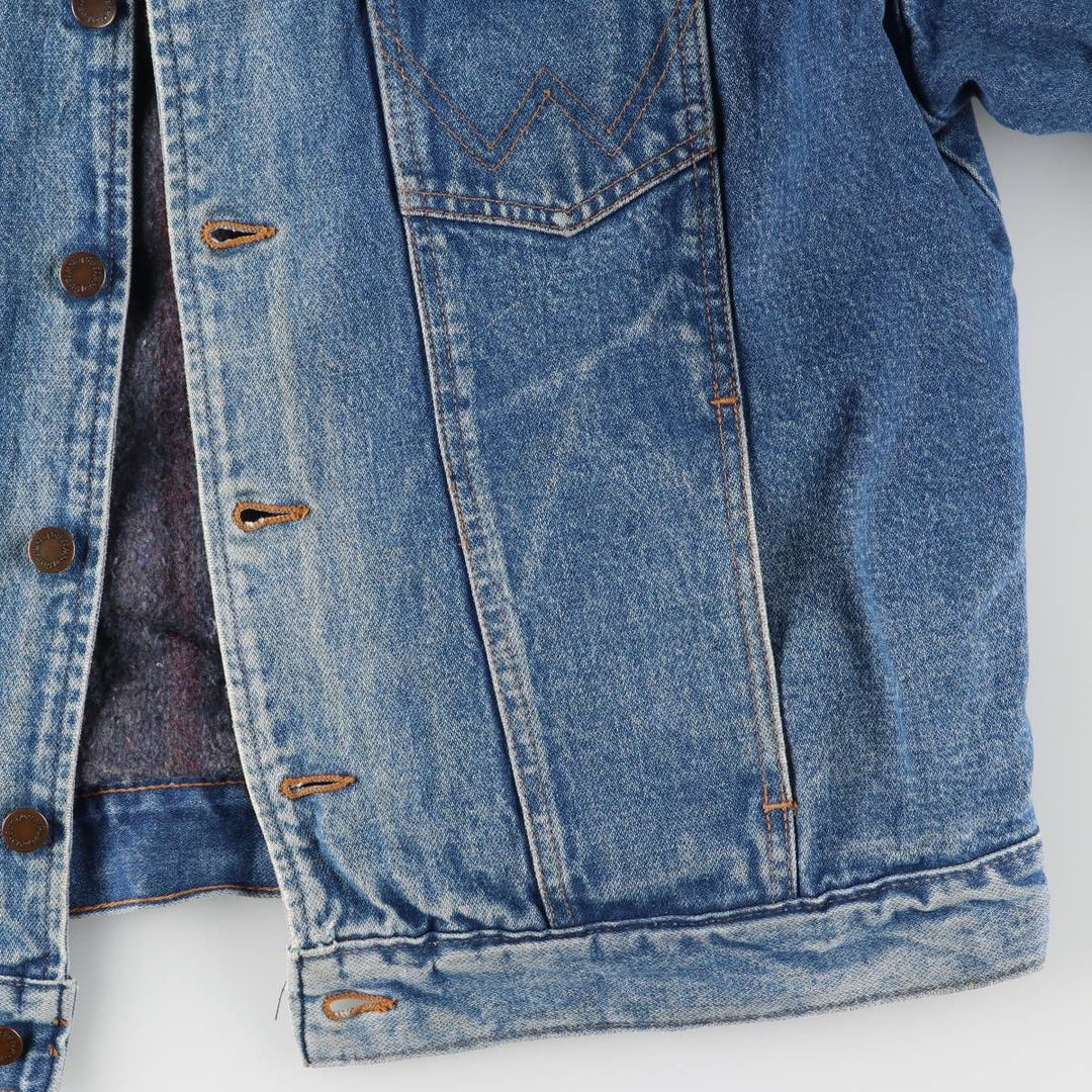 Vintage Wrangler denim jacket, size L, men's size L unclear blue type Vintage Second Hand