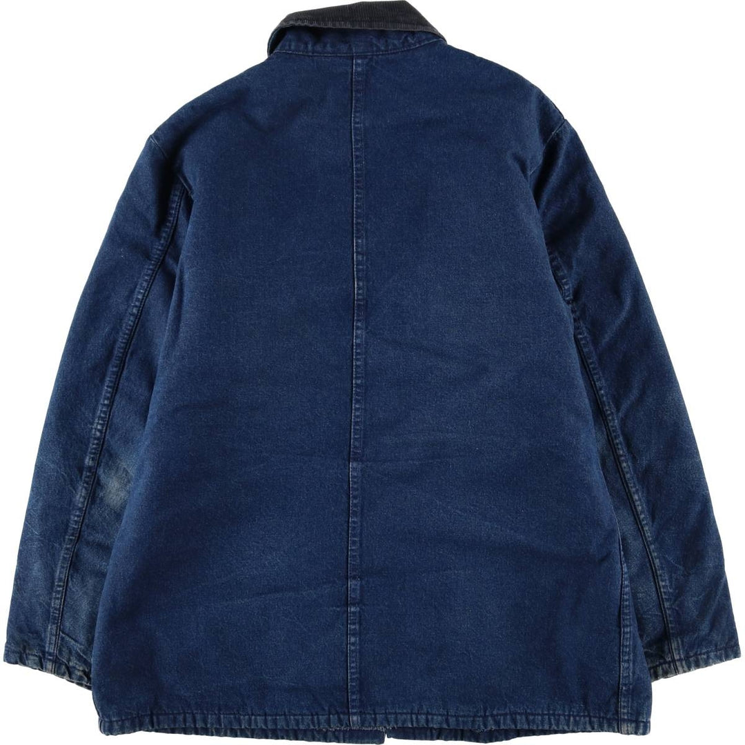 Vintage 1990'S Dickies denim coverall, made in the USA, size L, men's cotton navy blue type Vintage Second Hand