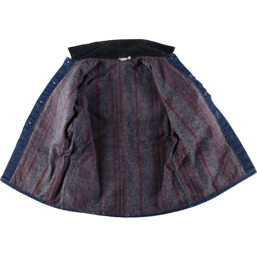 Vintage 1990'S Dickies denim coverall, made in the USA, size L, men's cotton navy blue type Vintage Second Hand