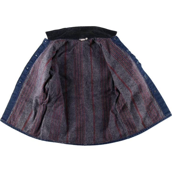 Vintage 1990'S Dickies denim coverall, made in the USA, size L, men's cotton navy blue type Vintage Second Hand