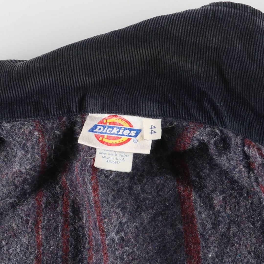 Vintage 1990'S Dickies denim coverall, made in the USA, size L, men's cotton navy blue type Vintage Second Hand