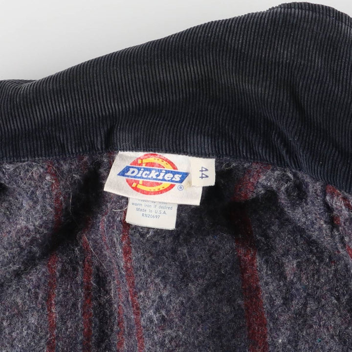 Vintage 1990'S Dickies denim coverall, made in the USA, size L, men's cotton navy blue type Vintage Second Hand