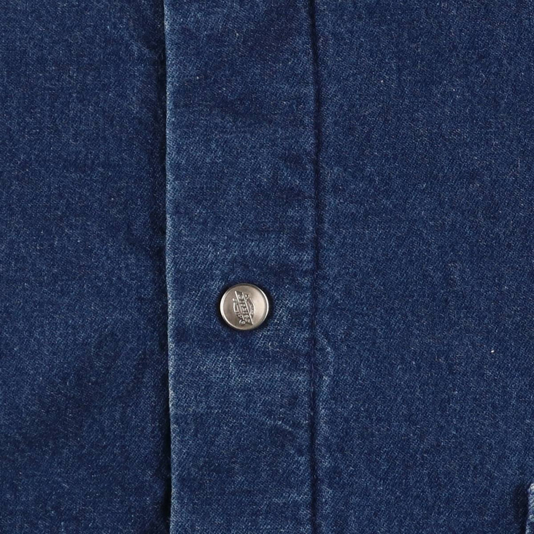 Vintage 1990'S Dickies denim coverall, made in the USA, size L, men's cotton navy blue type Vintage Second Hand