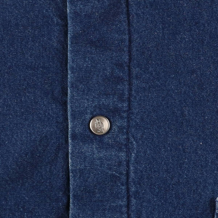 Vintage 1990'S Dickies denim coverall, made in the USA, size L, men's cotton navy blue type Vintage Second Hand