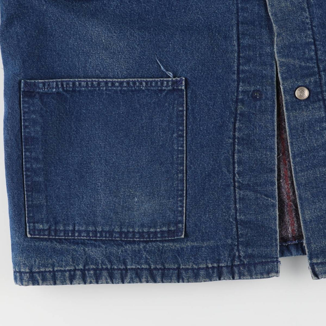 Vintage 1990'S Dickies denim coverall, made in the USA, size L, men's cotton navy blue type Vintage Second Hand