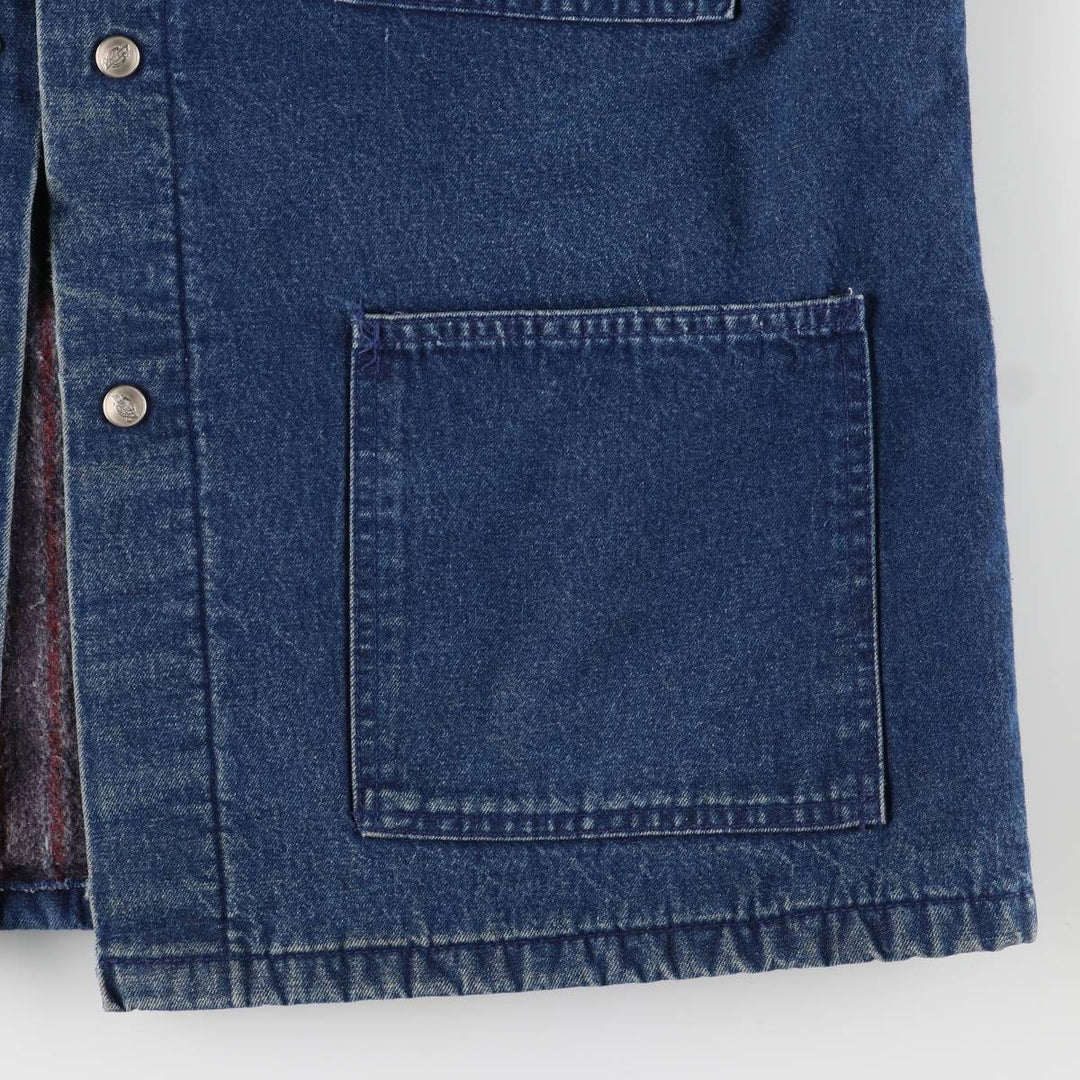 Vintage 1990'S Dickies denim coverall, made in the USA, size L, men's cotton navy blue type Vintage Second Hand
