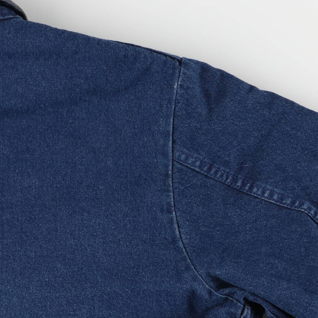 Vintage 1990'S Dickies denim coverall, made in the USA, size L, men's cotton navy blue type Vintage Second Hand
